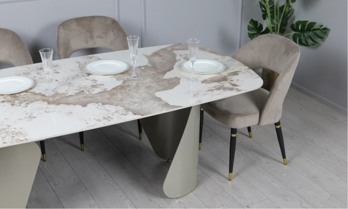 Стіл Опера обідній розкладний 2000/3000х1000х750 бежевий