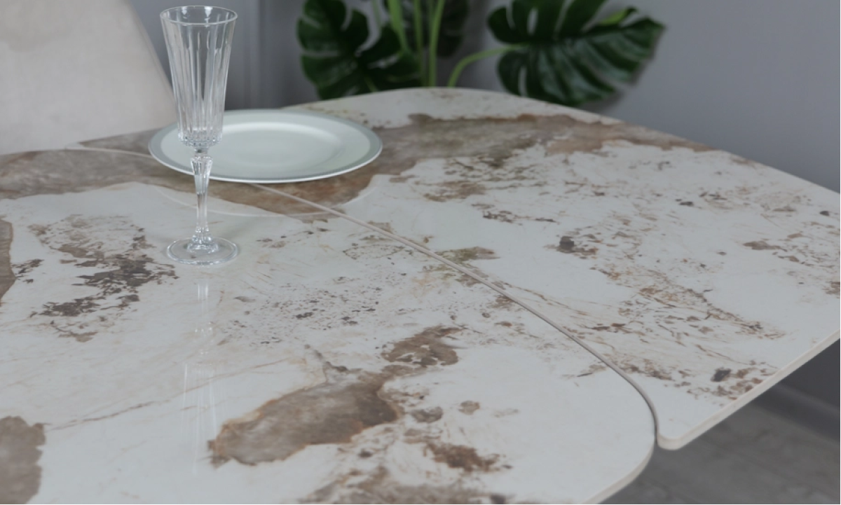 Стіл Опера обідній розкладний 2000/3000х1000х750 бежевий