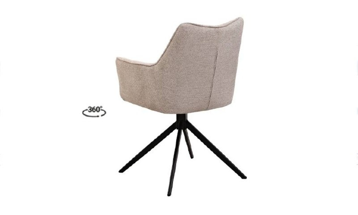 Стілець МІРО з обертовим механізмом кремовий