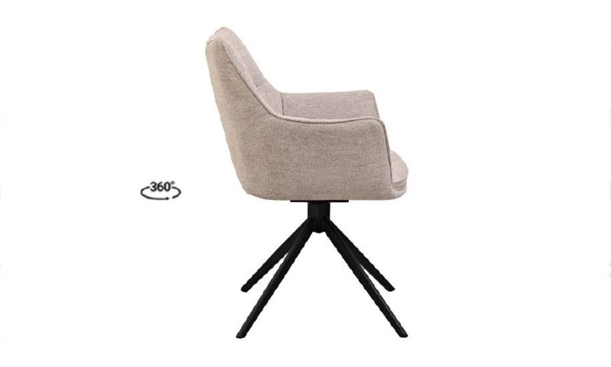 Стілець МІРО з обертовим механізмом кремовий