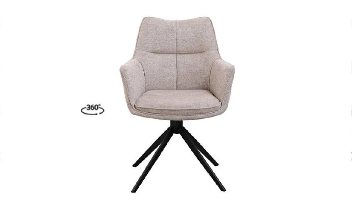 Стілець МІРО з обертовим механізмом кремовий