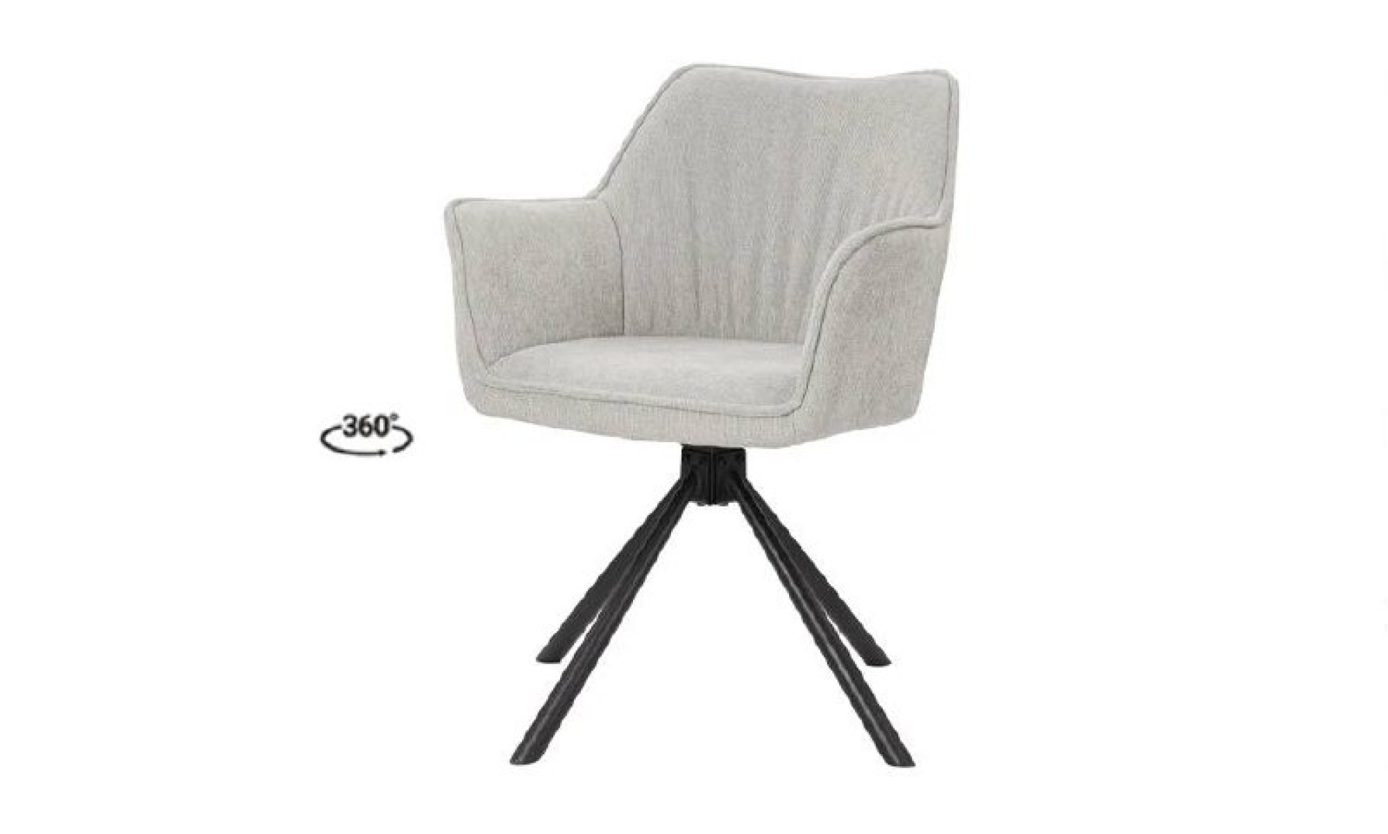 Стілець Еріка з обертовим механізмом світло-сірий