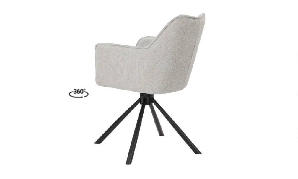Стілець Еріка з обертовим механізмом світло-сірий