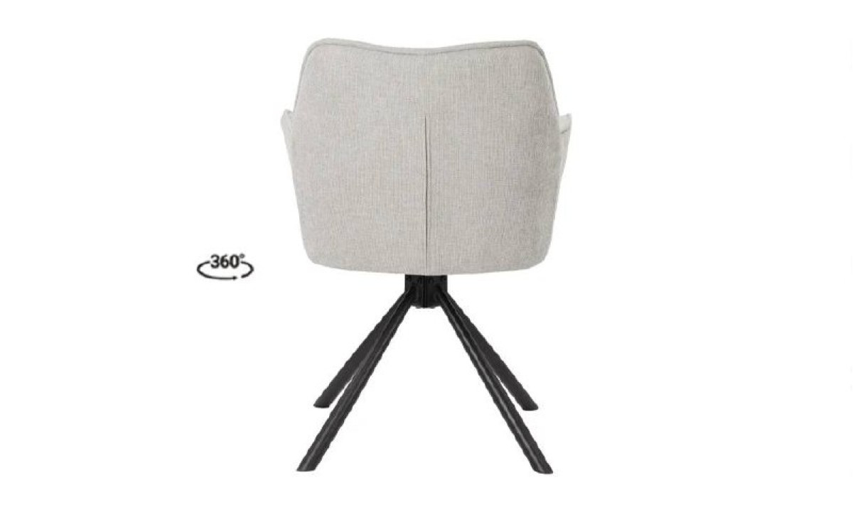 Стілець Еріка з обертовим механізмом світло-сірий