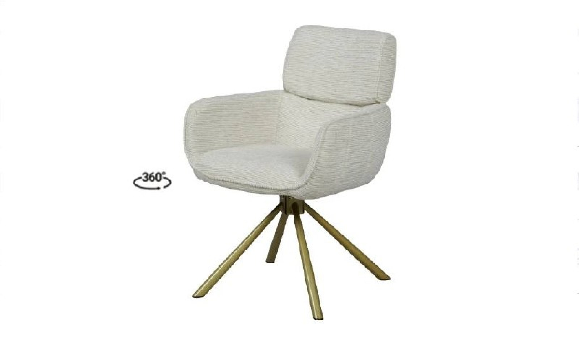 Стілець АРТУР з обертовим механізмом айворі