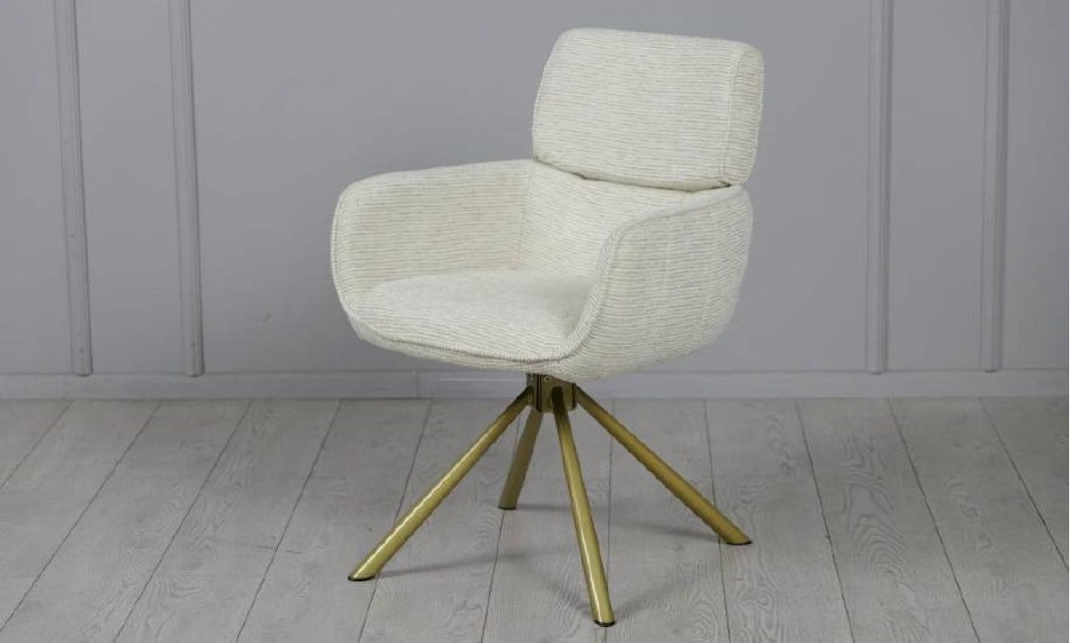 Стілець АРТУР з обертовим механізмом айворі