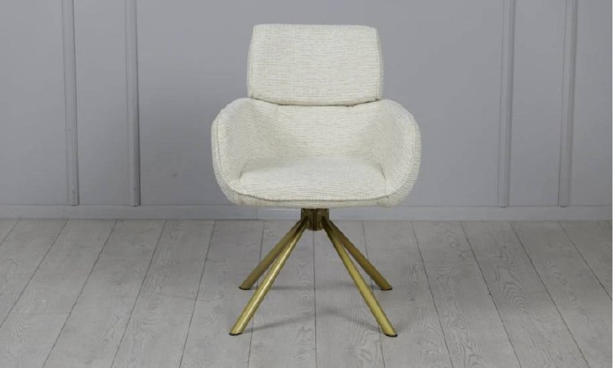 Стілець АРТУР з обертовим механізмом айворі