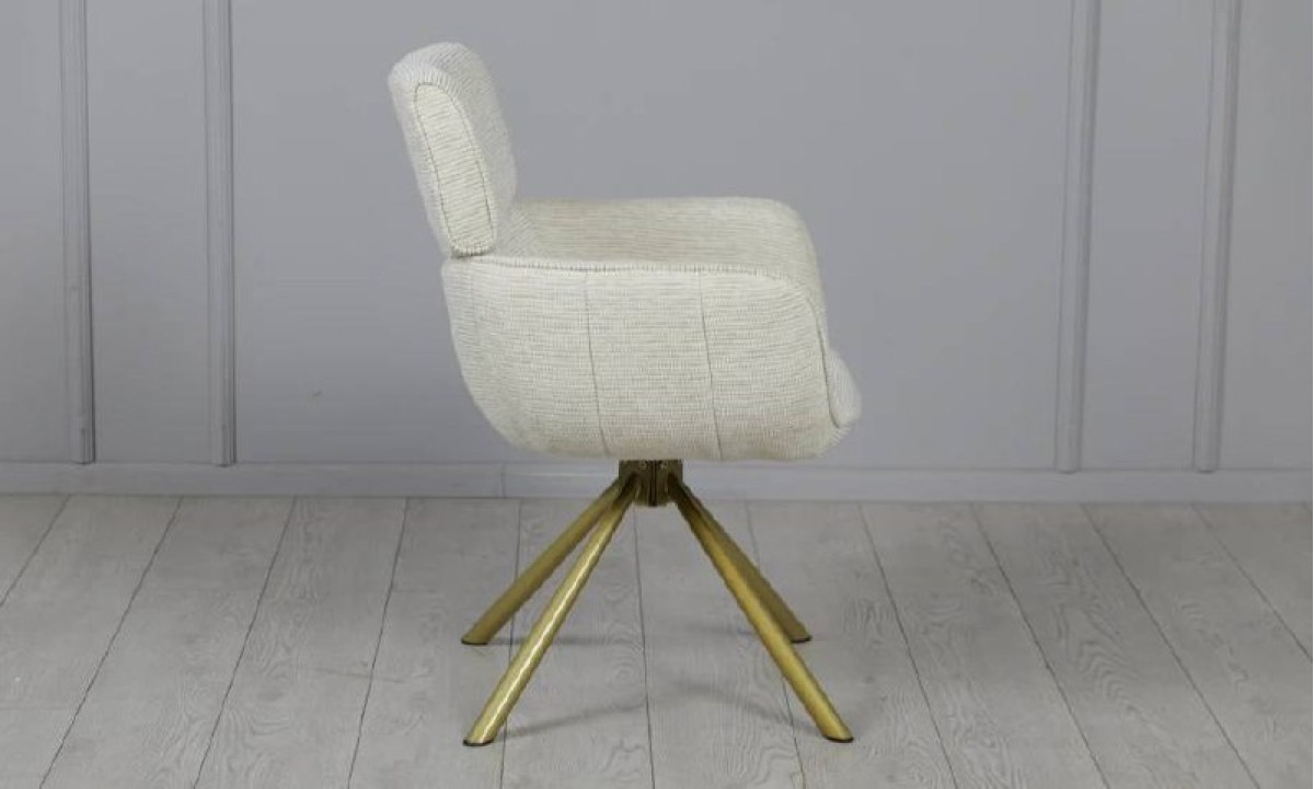 Стілець АРТУР з обертовим механізмом айворі