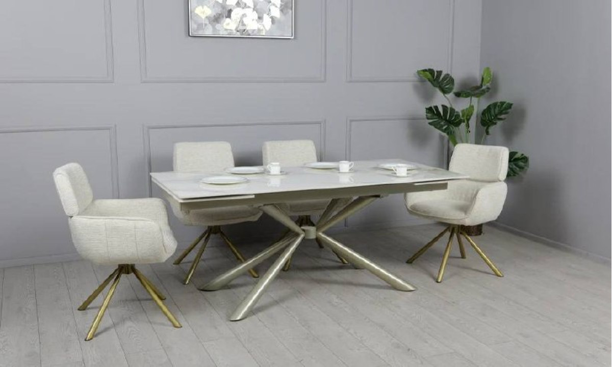 Стілець АРТУР з обертовим механізмом айворі