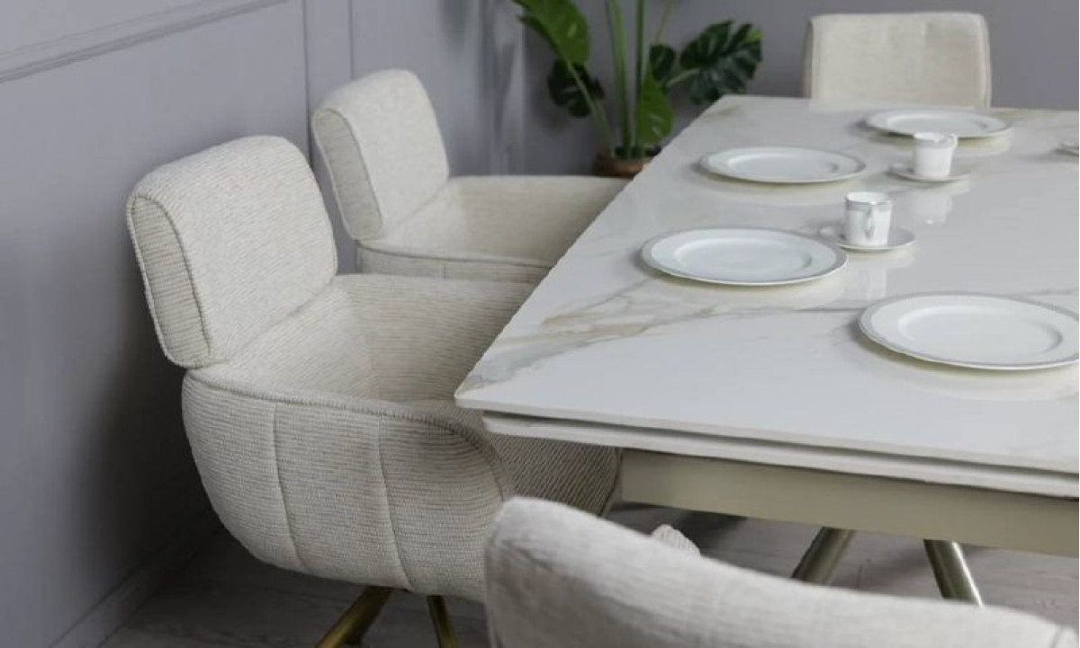 Стілець АРТУР з обертовим механізмом айворі