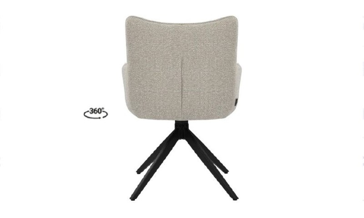 Стілець Амстердам з обертовим механізмом бежевий