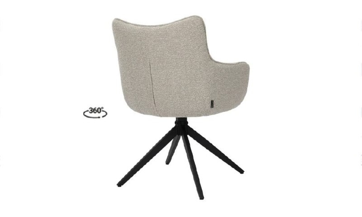 Стілець Амстердам з обертовим механізмом бежевий