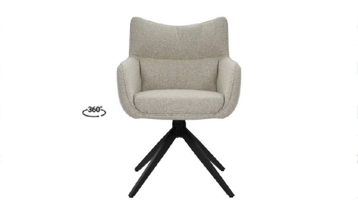 Стілець Амстердам з обертовим механізмом бежевий