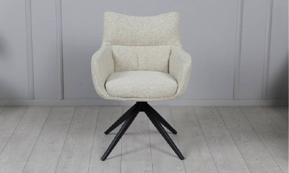 Стілець Амстердам з обертовим механізмом бежевий