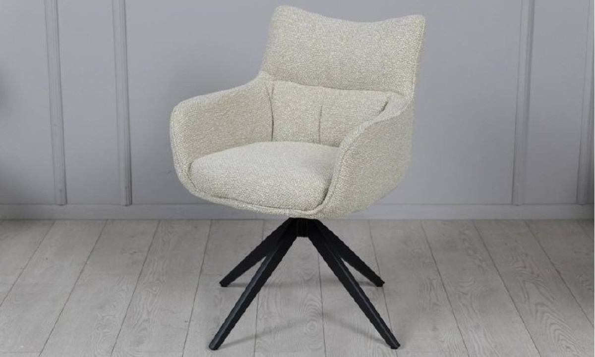 Стілець Амстердам з обертовим механізмом бежевий