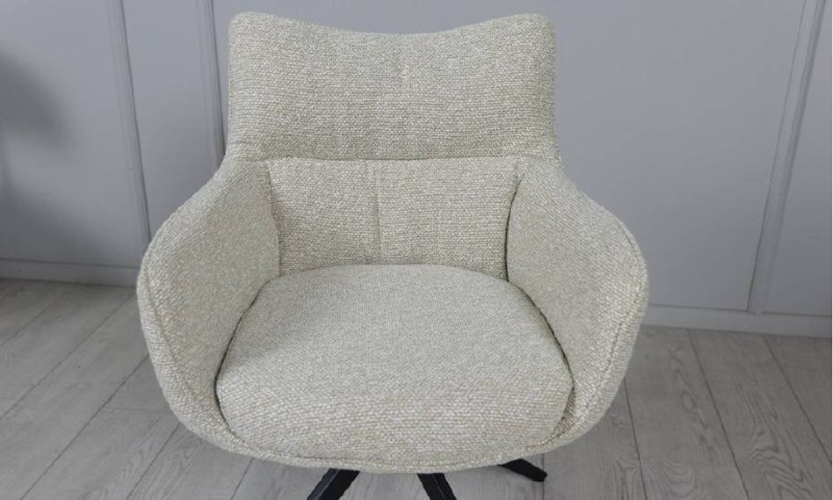 Стілець Амстердам з обертовим механізмом бежевий