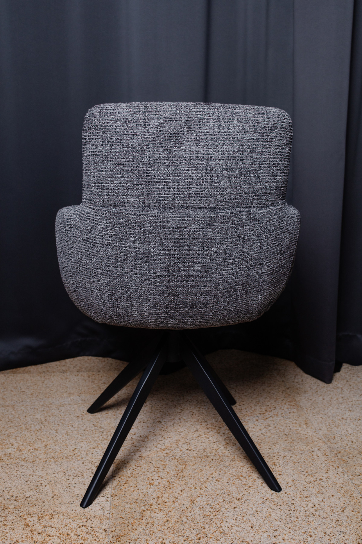 Стілець поворотний R-185 антрацит + чорний