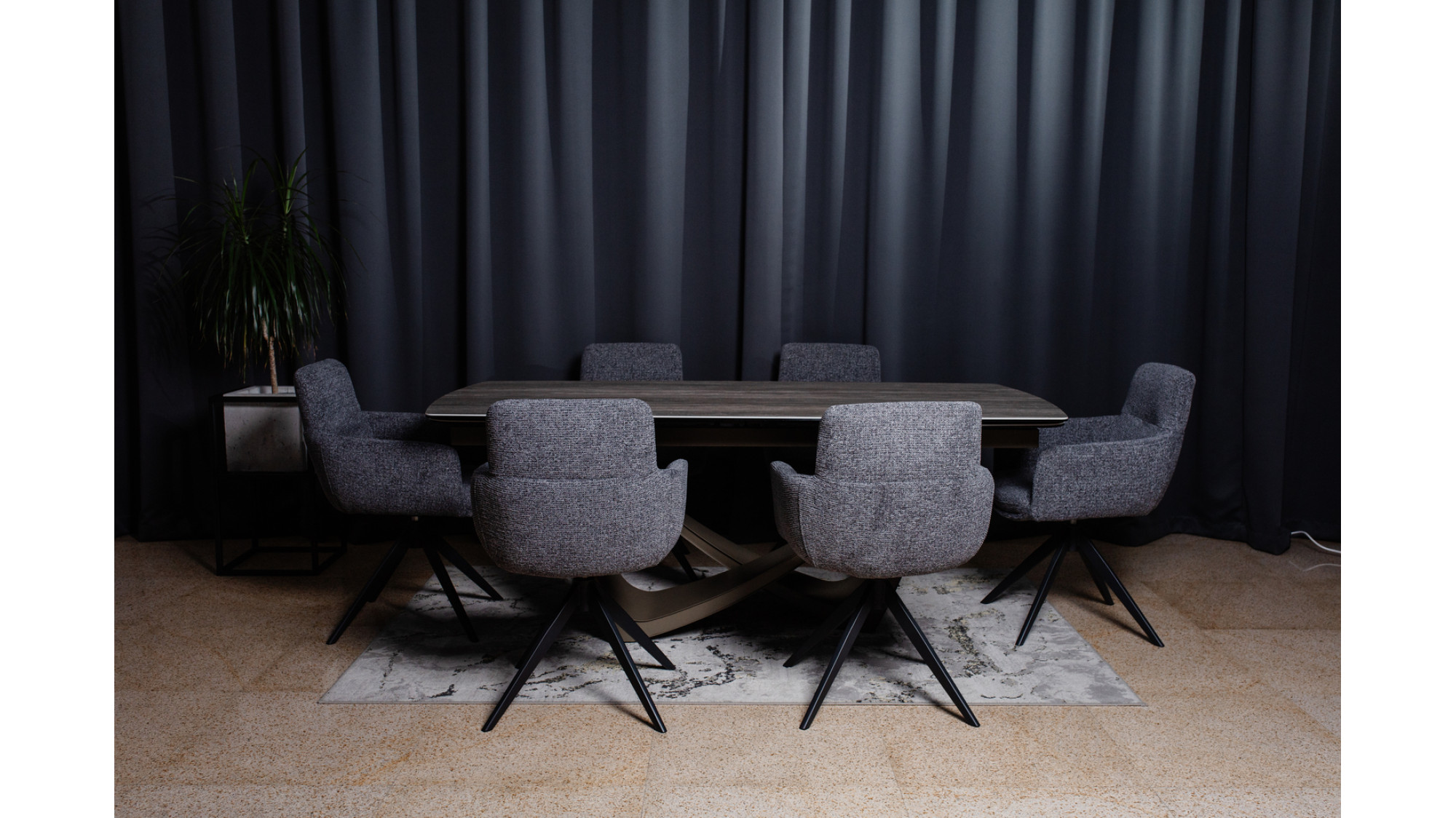 Комплект Керамічний стіл Беатріче + Стілець поворотний R-185 