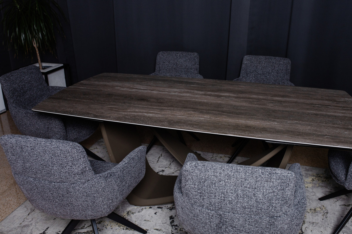 Комплект Керамічний стіл Беатріче + Стілець поворотний R-185 