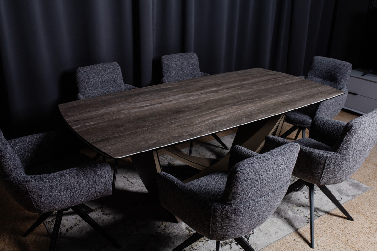 Комплект Керамічний стіл Беатріче + Стілець поворотний R-185 