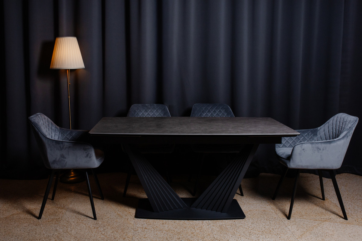  Комплект Стілець поворотний R-63 + Керамічний стіл Феліче TML-1000